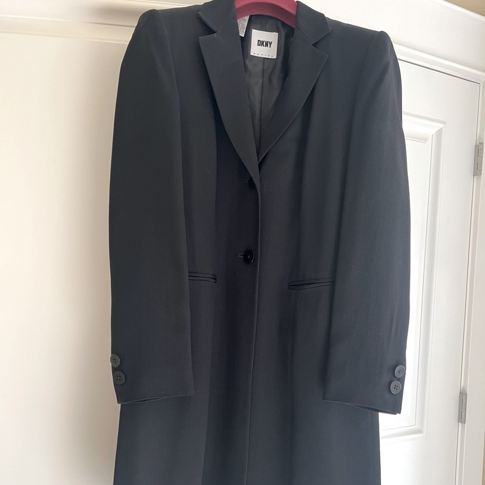 Brand-new black DKNY coat, size 4